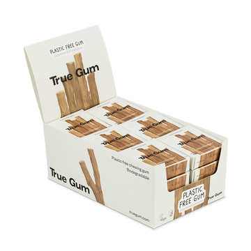 True Gum Liquorice and Eucalyptus Plastic-free, vegan, biodegradable chewing gum 24-pack