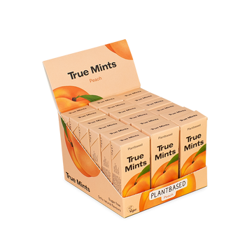 True Mints Peach Plantbased Pastilles box