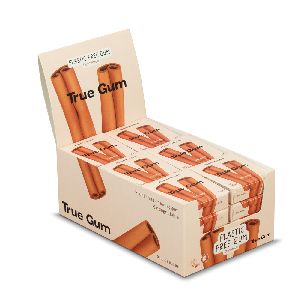 True Gum Raspberry True Co. | Plastic Free Vegan Scandinavian Gum | Try it today!