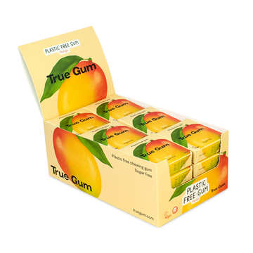 True Gum Mango vegan sugar free plastic free gum box