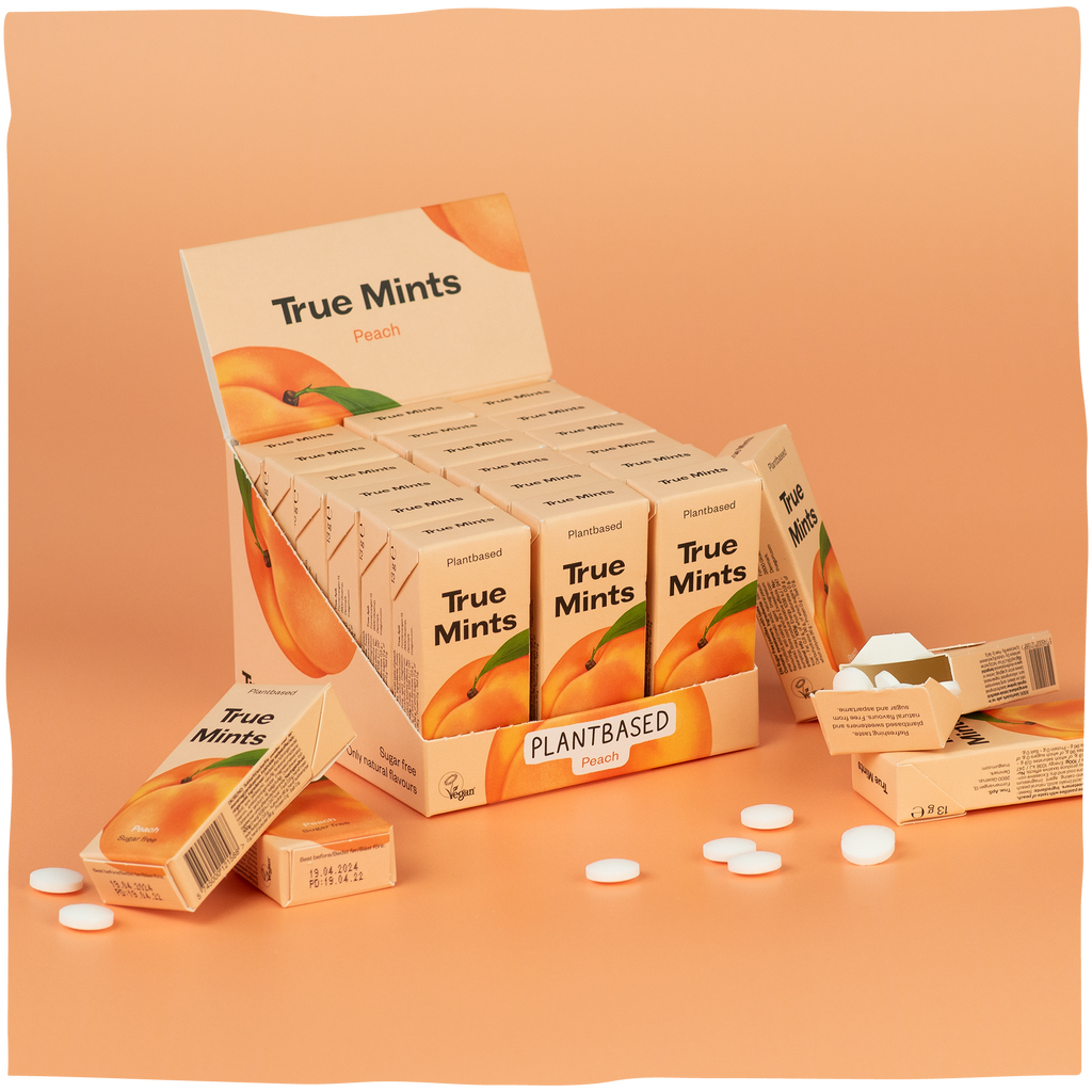 True Mints Sugar-free Peach Pastilles | Shop True Mints – True Co
